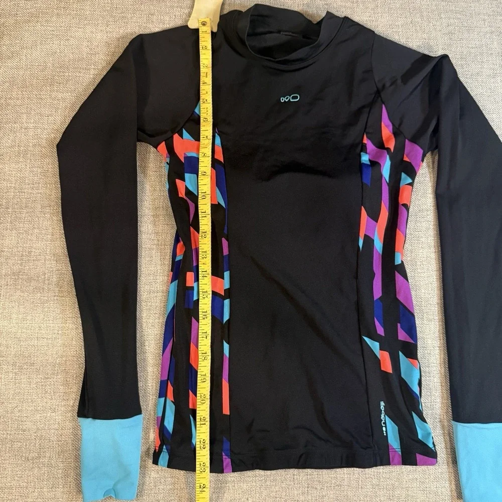 Nabaiji Women's Rash Guard Swim Top Long Sleeve UPF Surf Swim Shirt Black M